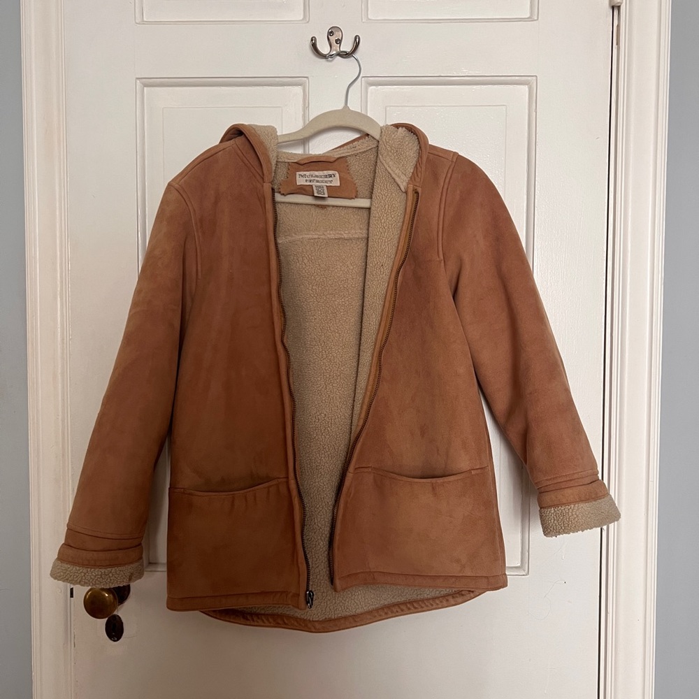 Mulberry street vintage suede Sherpa jacket